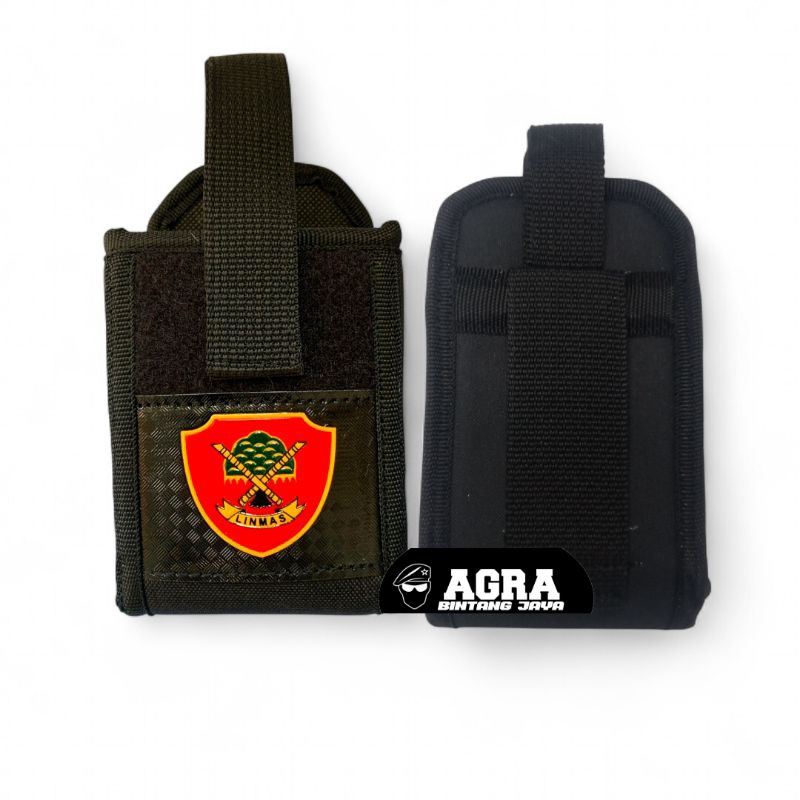 Sarung HT Linmas / tempat penyimpanan HT Logo linmas