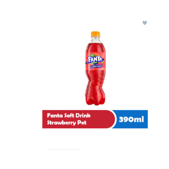 

FANTA SOFT DRINK STRAWBERRY PET 390mL