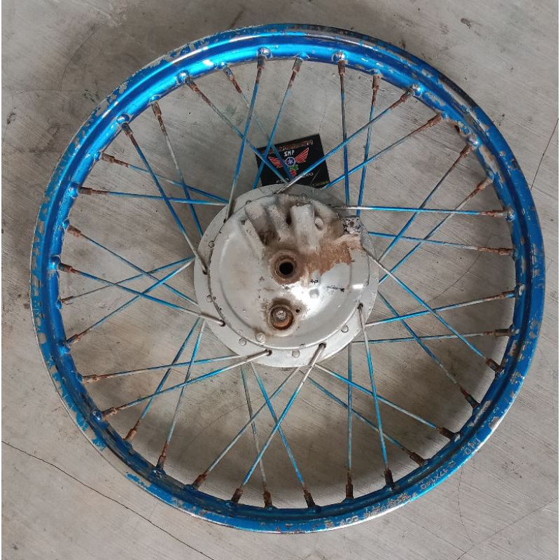 Velg Lingkar depan Honda Astrea Grand Supra X lama Supra Fit Supra 100cc original.