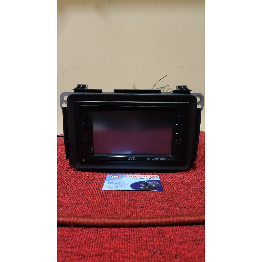 Head Unit "JVC" KW-V11H2 Original Honda HRV 2016 lengkap Frame Original