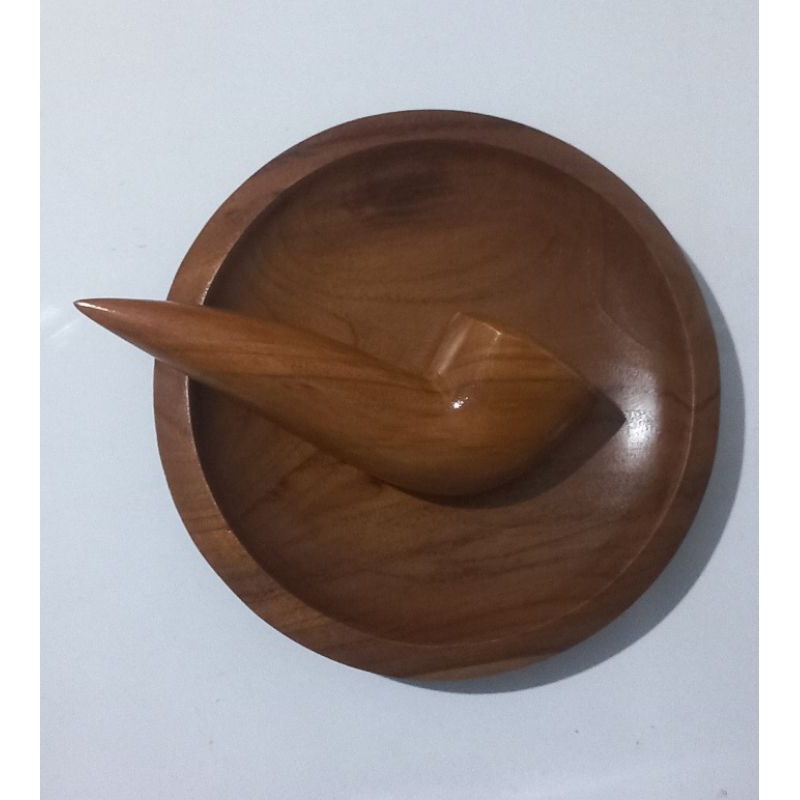 Cobek kayu + ulekan jati premium