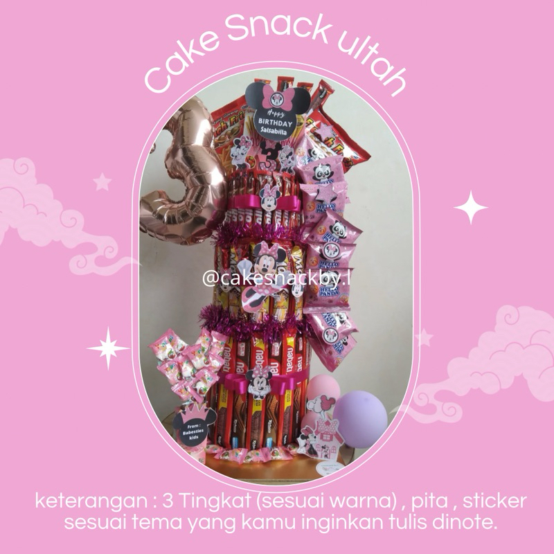 

cake snack 3 tingkat / ultah / hadiah