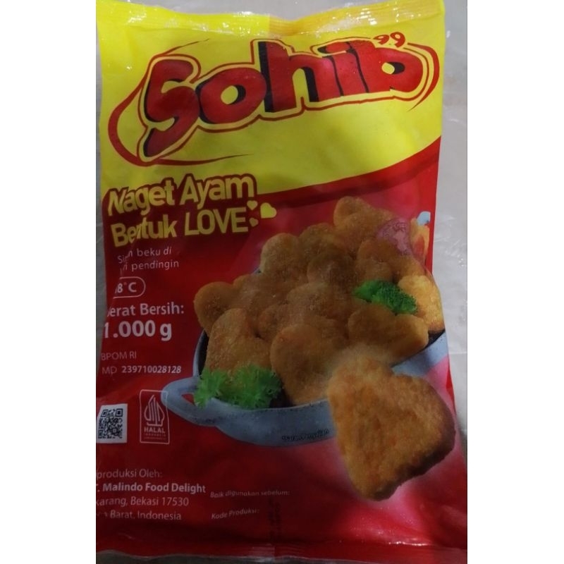 

sohib naget ayam bentuk love 1000gr