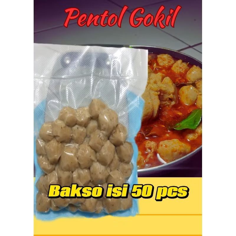 

Bakso isi 50 pcs promo murah