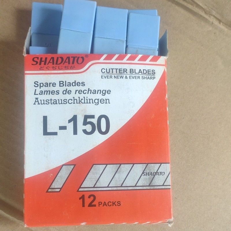

isi Pisau Cutter Shadato L 150 1 Box ( 12 Tube )