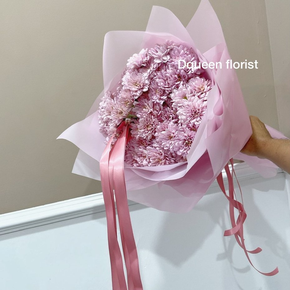 DQueen Florist - Buket Bucket Bunga Wisuda Flower Bucket Bouqet Besar Mawar Merah Wedding Nikahan As