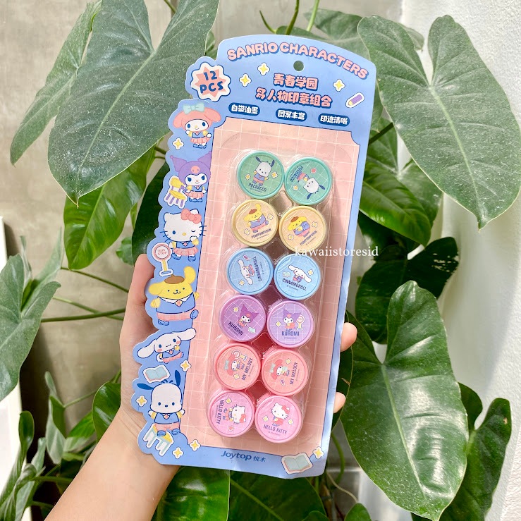 

Cap Stample Stampel Surat Envelope Lem Karakter Kartun Sanrio Kuromi Cinnamoroll My Melody Perlengkapan Sekolah DIY Lucu Unik Souvenir Kado Gift Hadiah
