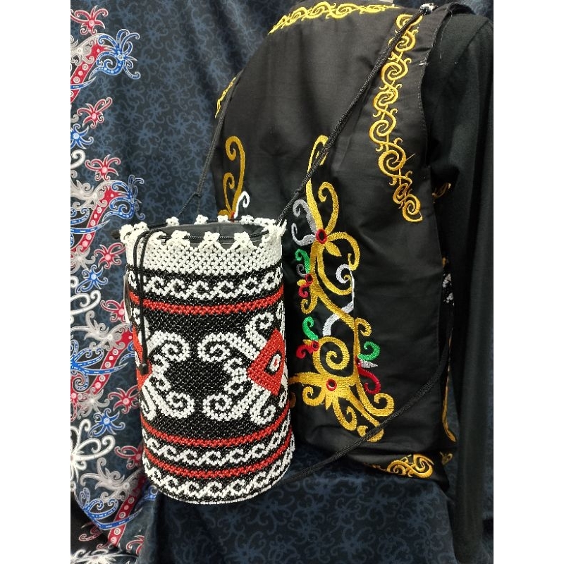 Tas Anjat Manik/Tas Etnik/Tas Dayak Kenyah/Tas Dayak Kalimantan