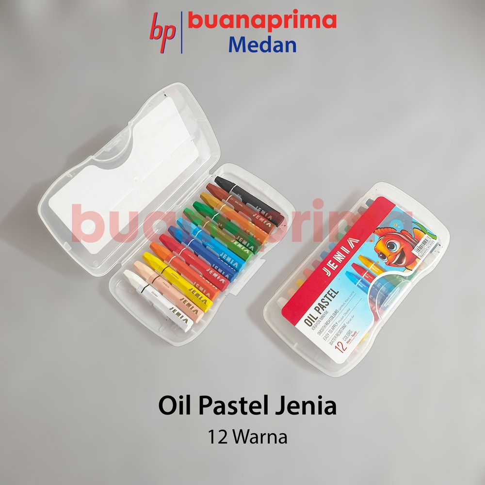 

OIL PASTEL JENIA 12 Warna Crayon Minyak Mewarnai Krayon