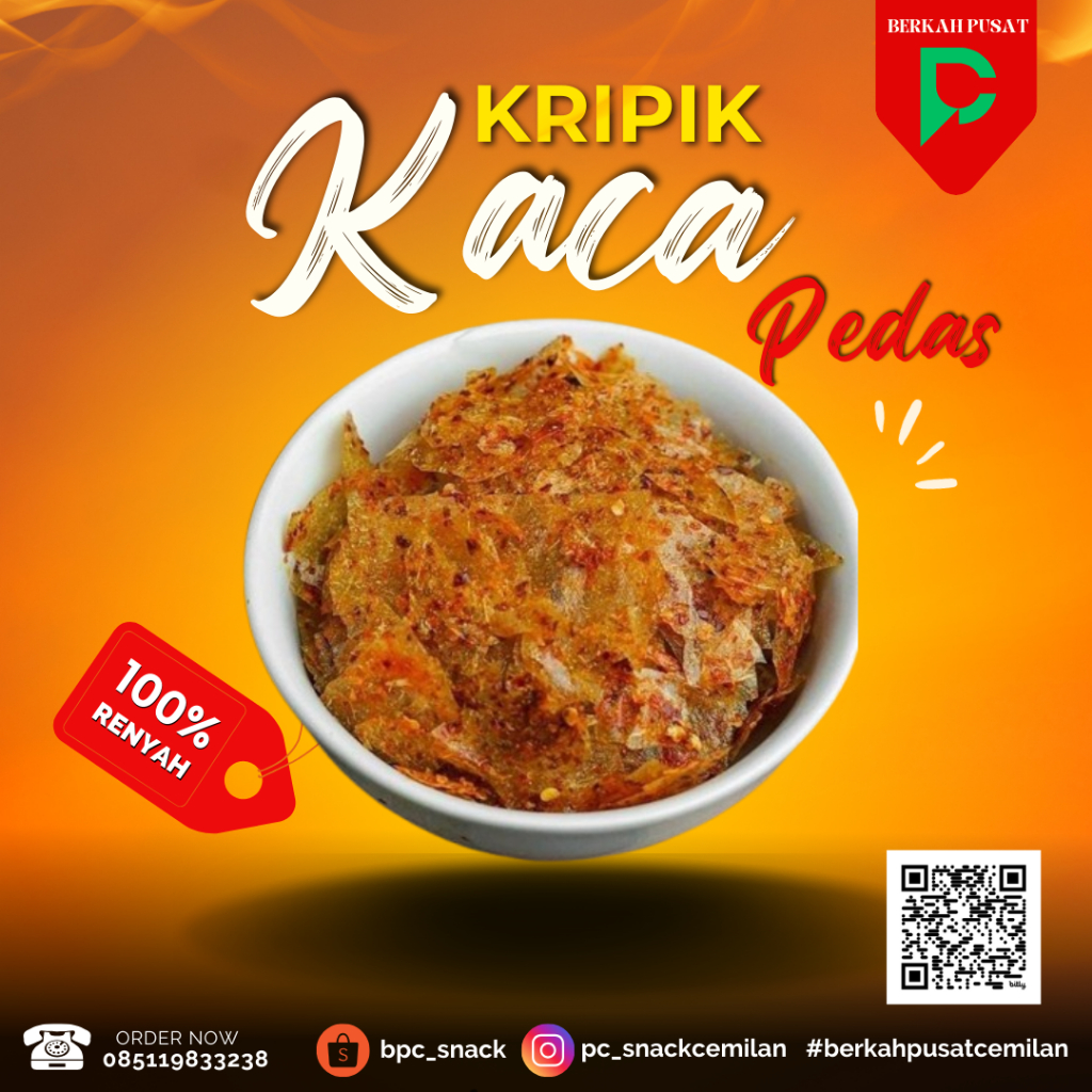 

Kripik Kaca Pedas 100gram