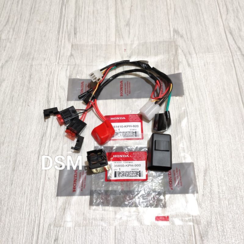 kabel aki kabel body bagian aki set bendik stater Karisma Kharisma Kirana Supra x 125 (KPH)