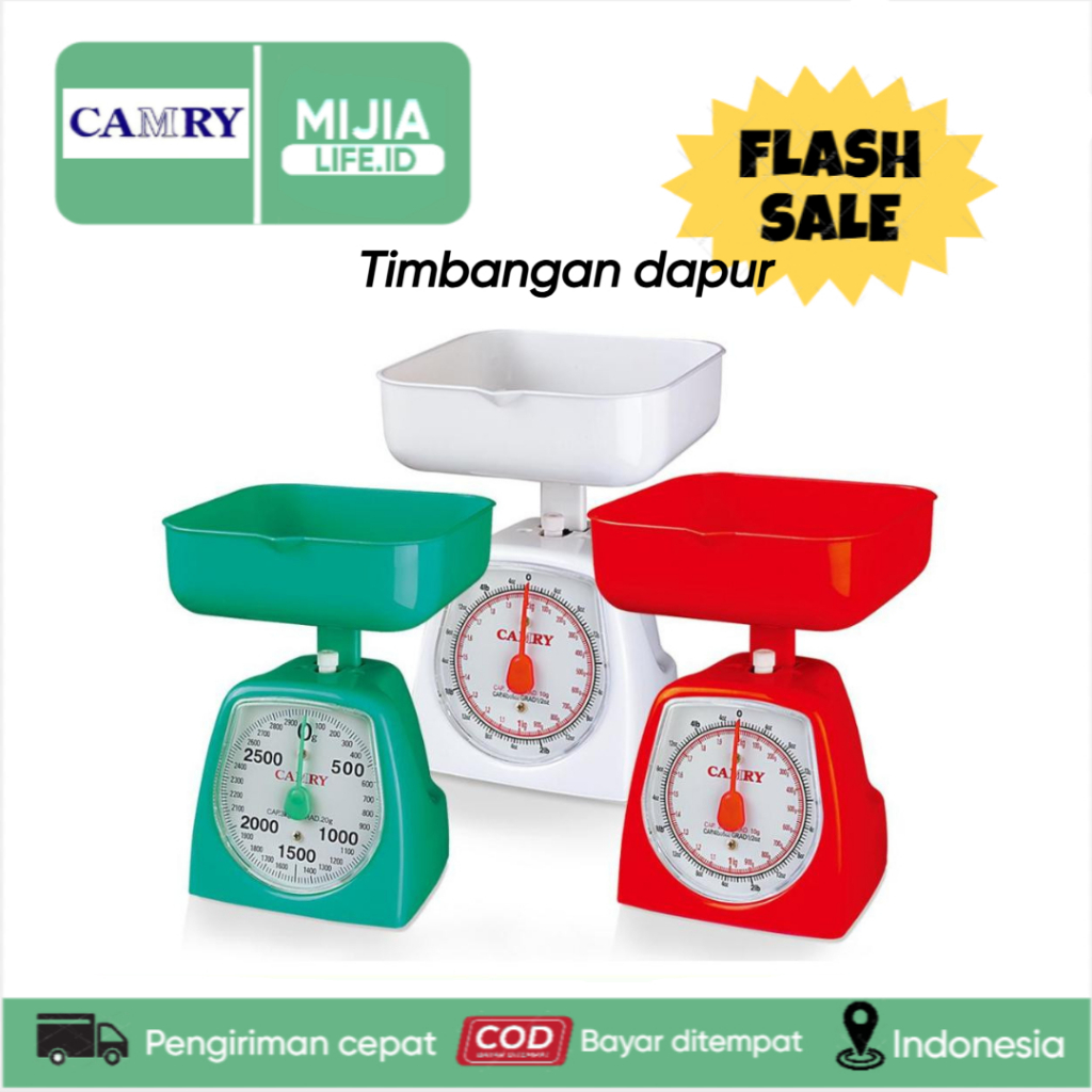 Xiaomi Youpin CAMRY Timbangan Dapur KCA | Timbangan Plastik 500g/1000g - Timbangan Mekanik Akurat, M