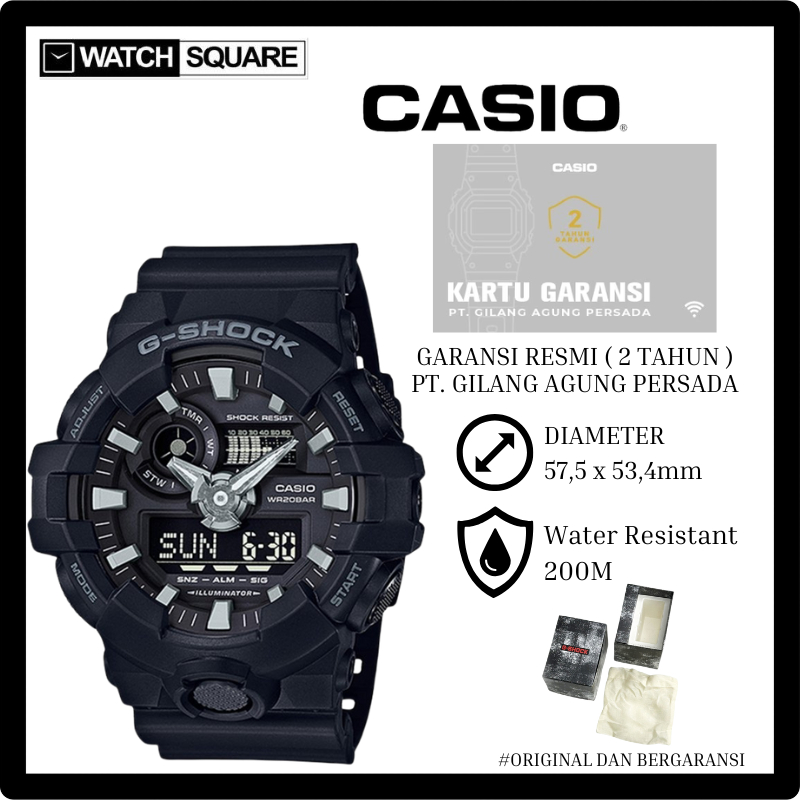 Jam tangan pria Casio GSHOCK GA-700-1BDR