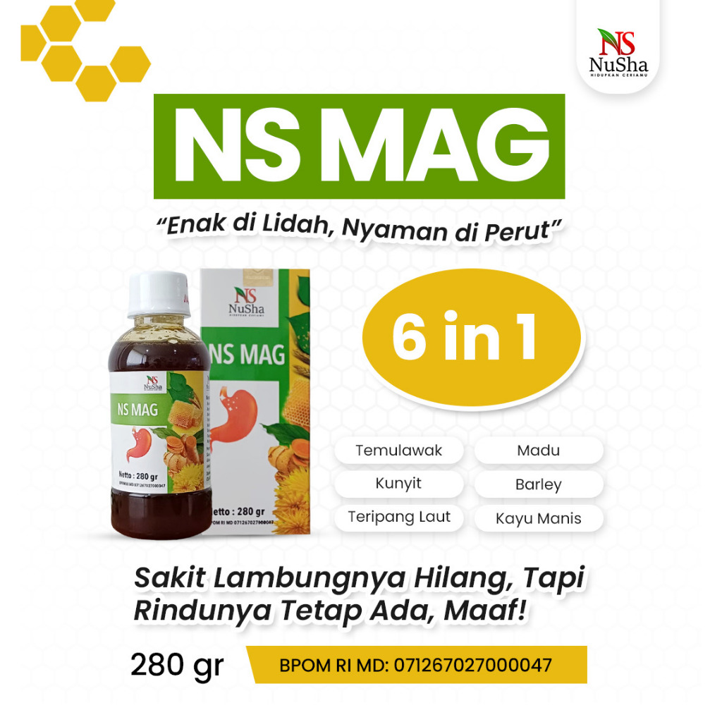 MADU NS MAG 280gr Obat Asam Lambung GERD Mag Maag Saluran Pencernaan 100% Original