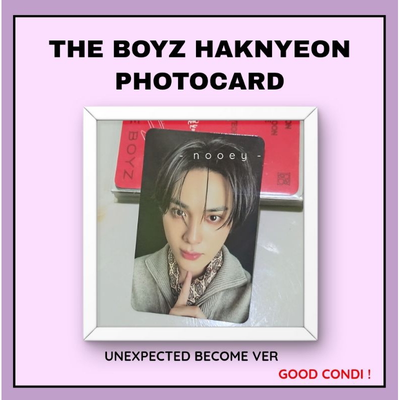 THE BOYZ HAKNYEON OFFICIAL PHOTOCARD UNEXPECTED BECOME BEGIN BREAKTHROUGH THEBOYZ REVEAL PHOTOCARD