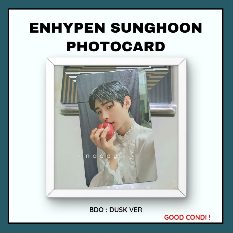ENHYPEN SUNGHOON OFFICIAL PHOTOCARD UNTOLD BORDER DAY ONE ENHYPEN PHOTOCARD SUNGHOON APEL