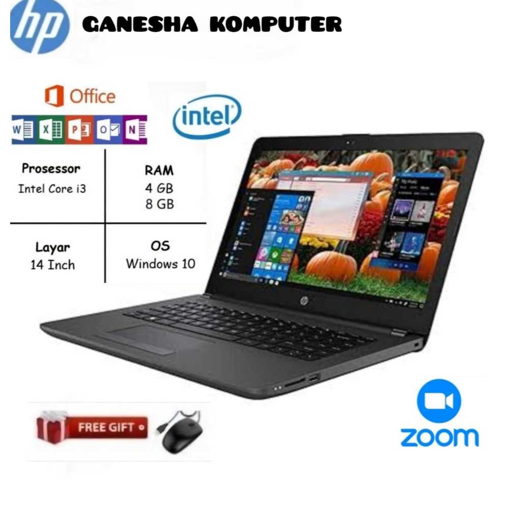 Laptop HP CORE i3 RAM 8Gb-SSD 1000Gb/14 inch (FREE MOUSE)
