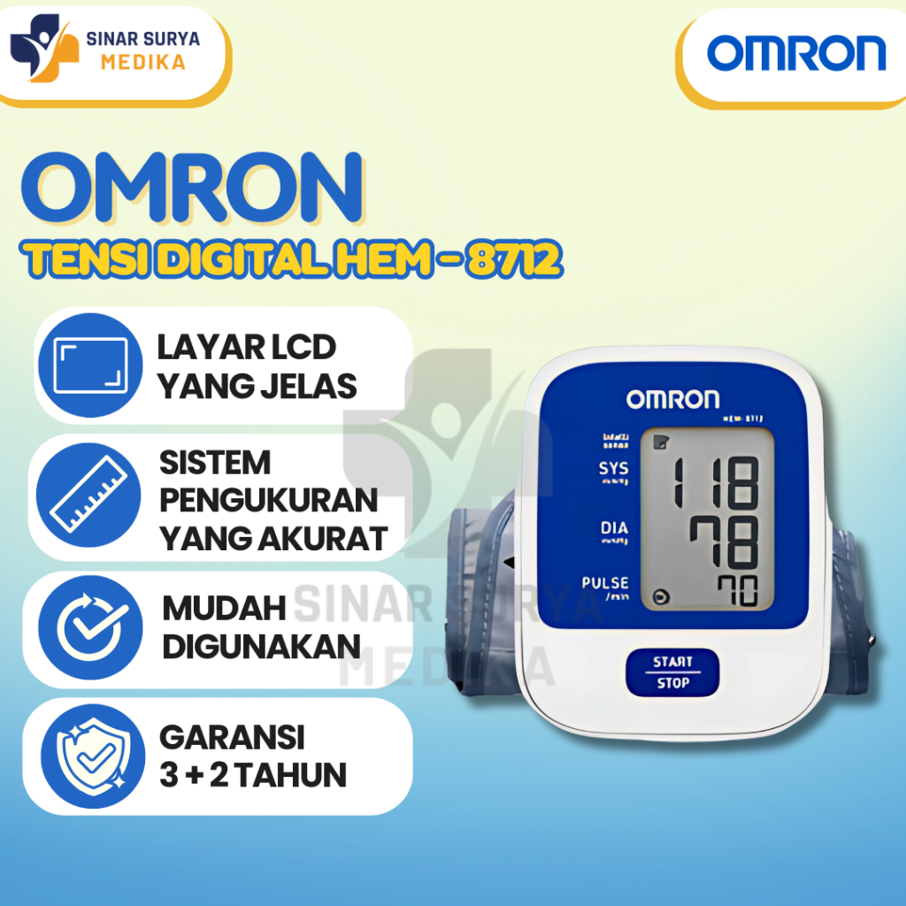 Omron HEM 8712 Digital Tensimeter / Tensi Digital Omron HEM 8712