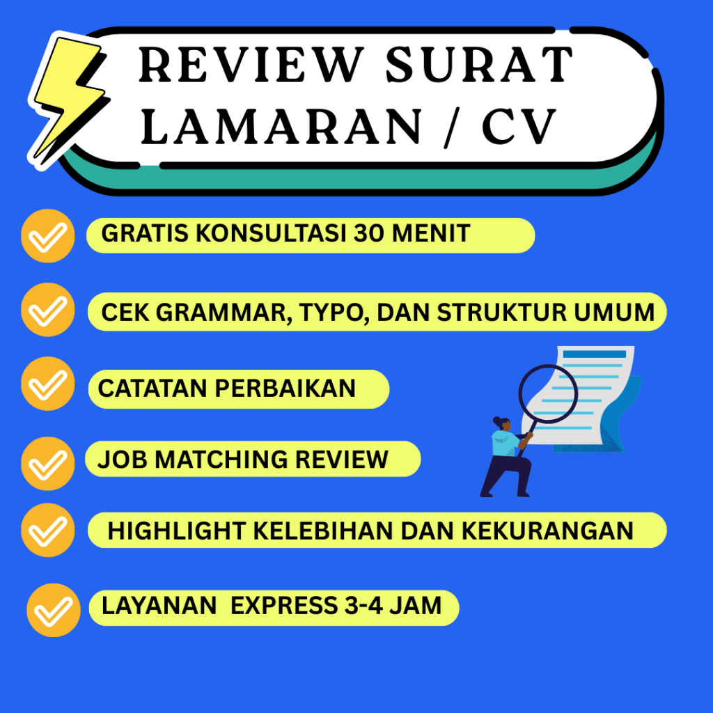 Review Surat Lamaran / CV