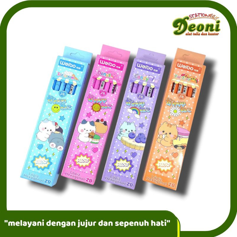 

Weibo Pencil 2B Fancy Karakter JX-6603 (12 Pcs / 1 Lusin)