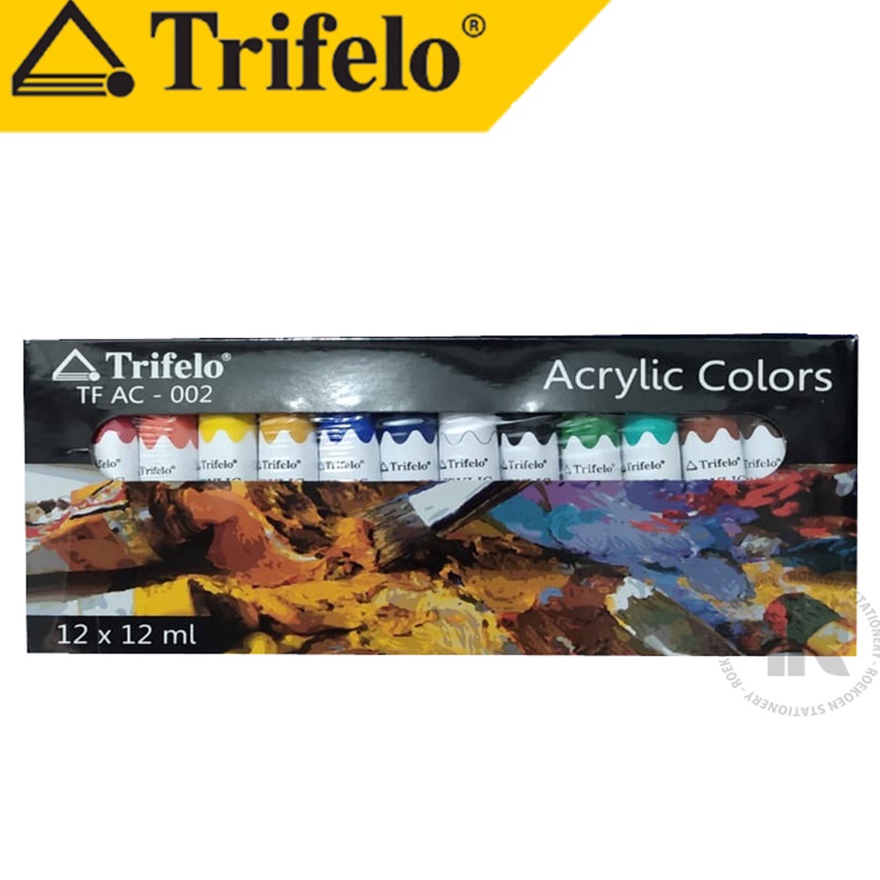 

KODE I29X Trifelo Cat Acrylic Set 12ml TF AC2 12 Warna