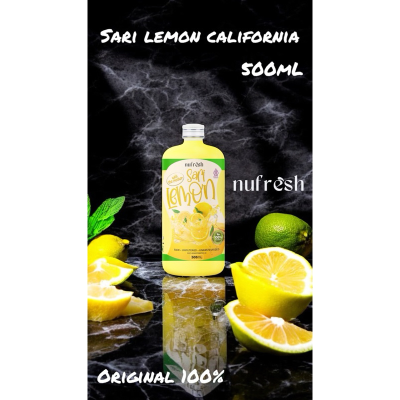 

Nufresh - 500ml Sari Lemon California Air Lemon Minuman Diet Detox