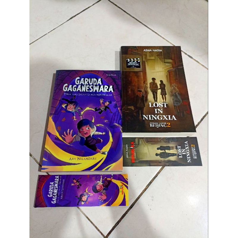 OBRAL BUKU MURAH ORIGINAL / NOVEL REMAJA / 1 PAKET 2 BUKU / GARUDA GAGANESWARA / LOST IN NINGXIA / R