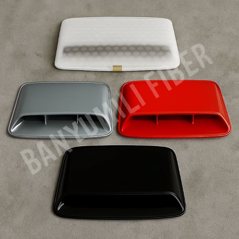 Airscoop Air Flow Hood Scoop Universal Kap Mesin Mobil – Variasi Warna | Aksesoris Mobil Sporty & St