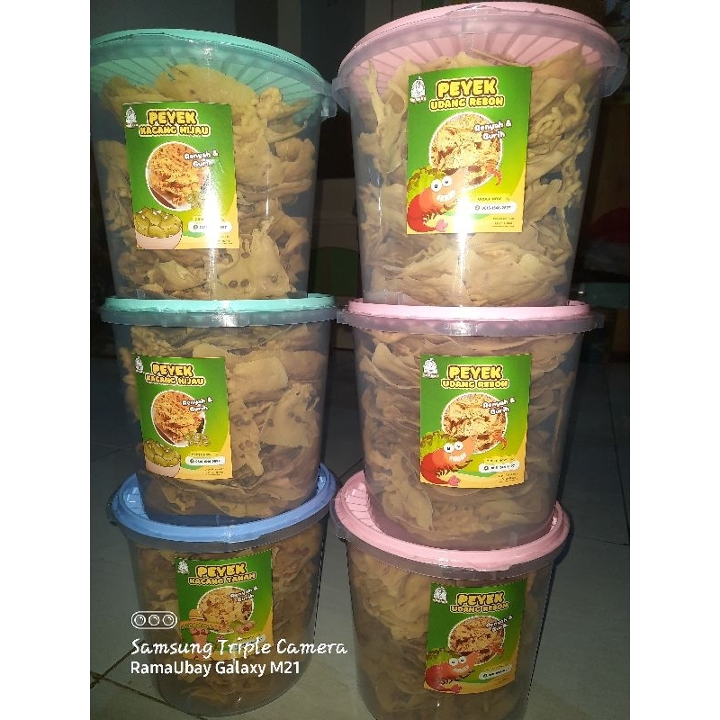 

PEYEK MAMARU | PEYEK UDANG REBON | Kemasan toples 5 lt