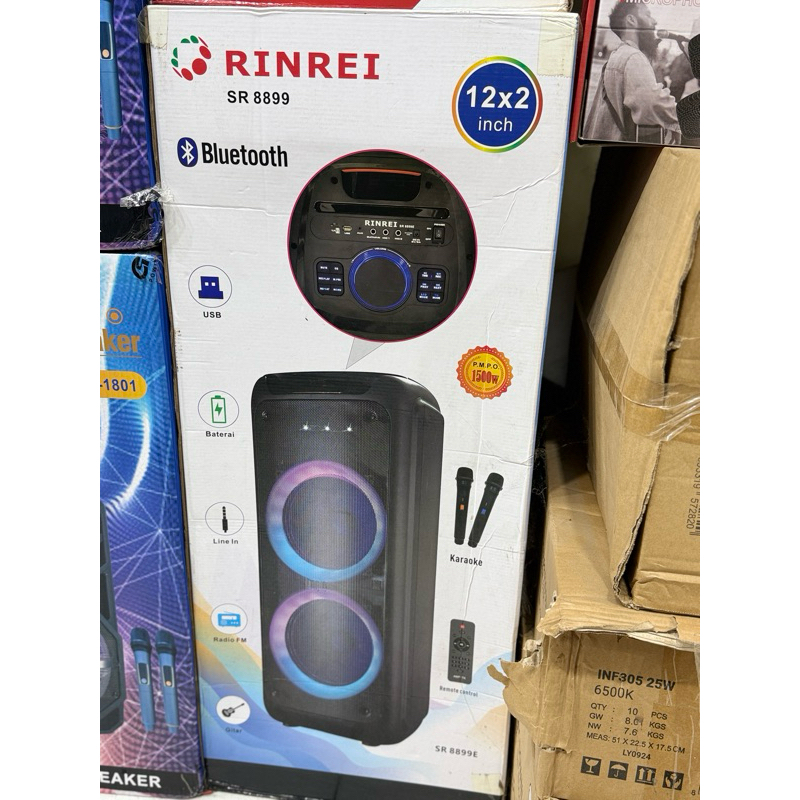 speker wireless rinrei sr 8899 12x2inch