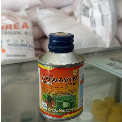 INSEKTISIDA ANWAVIN 500 EC PEMBASMI ULAT PADA TANAMAN CABAI - KEMASAN 100 ML
