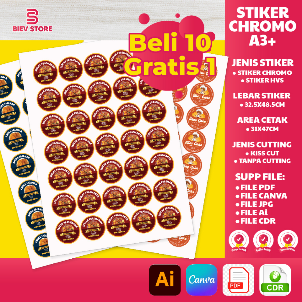 

CETAK STIKER CHROMO | PRINT STIKER CHROMO | PRINT & CUTTING STIKER MURAH