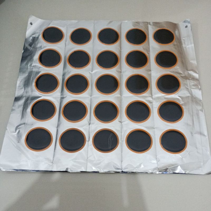 Koyok tambal ban one patch Maruni sheet M2 Bulat 40mm 25buah (Tip Top tube ban Dalam)