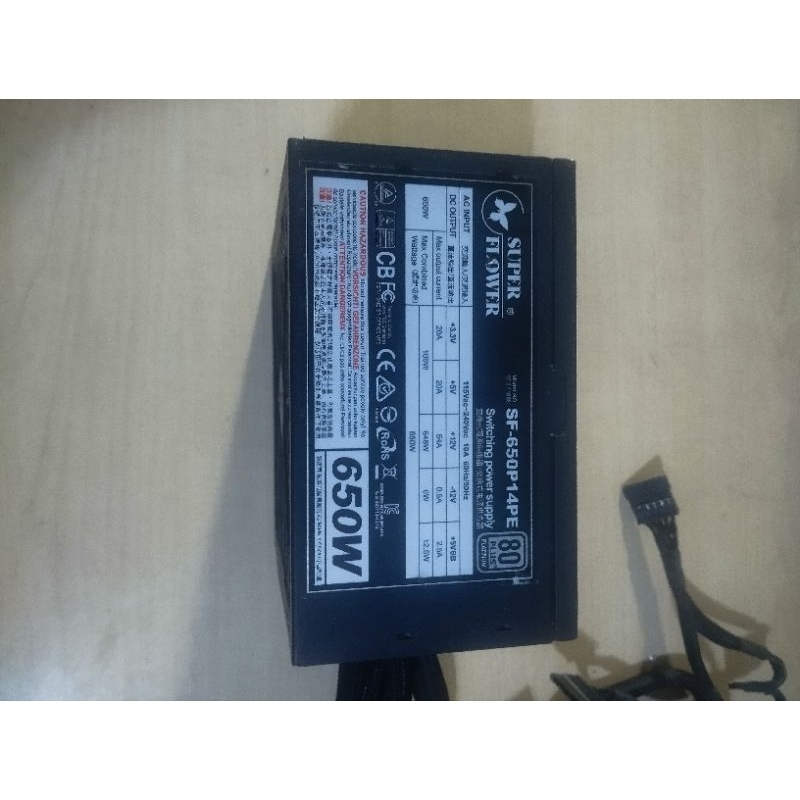 PSU pure super flower 650watt 80 plus platinum