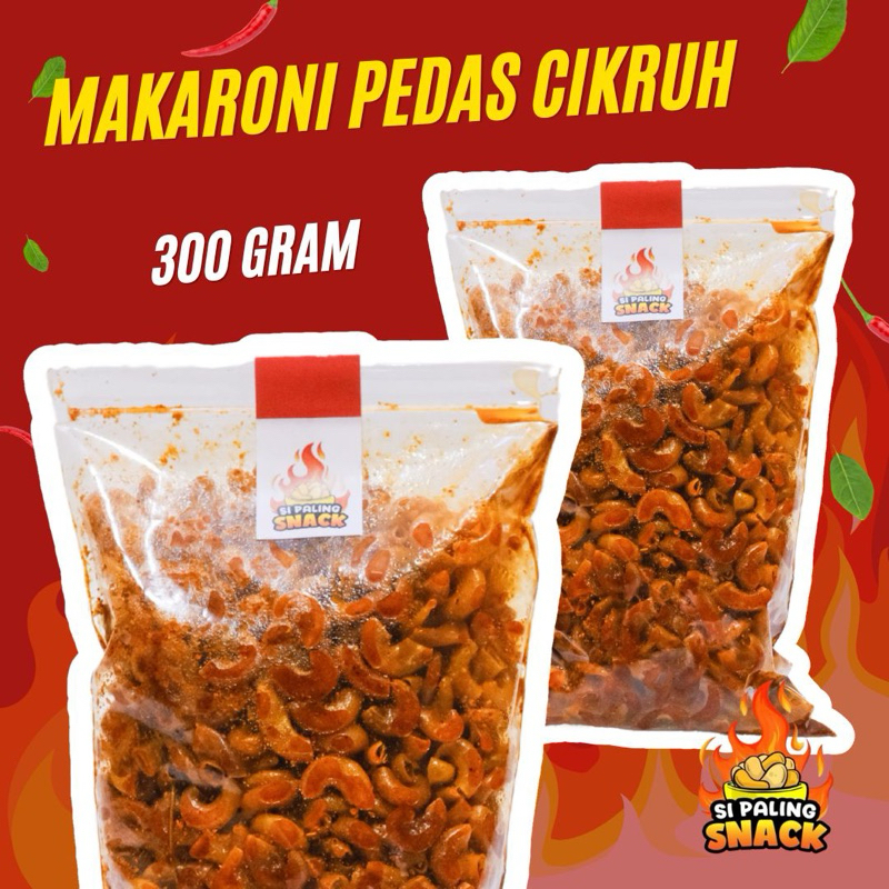 

Makaroni Pedas Cikruh 300gram - Cemilan Pedas Sipaling Snack