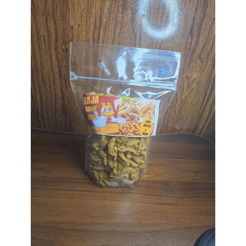 

KERIPIK USUS AYAM TERMURAH/kripik usus 100gr hanya CEBAN