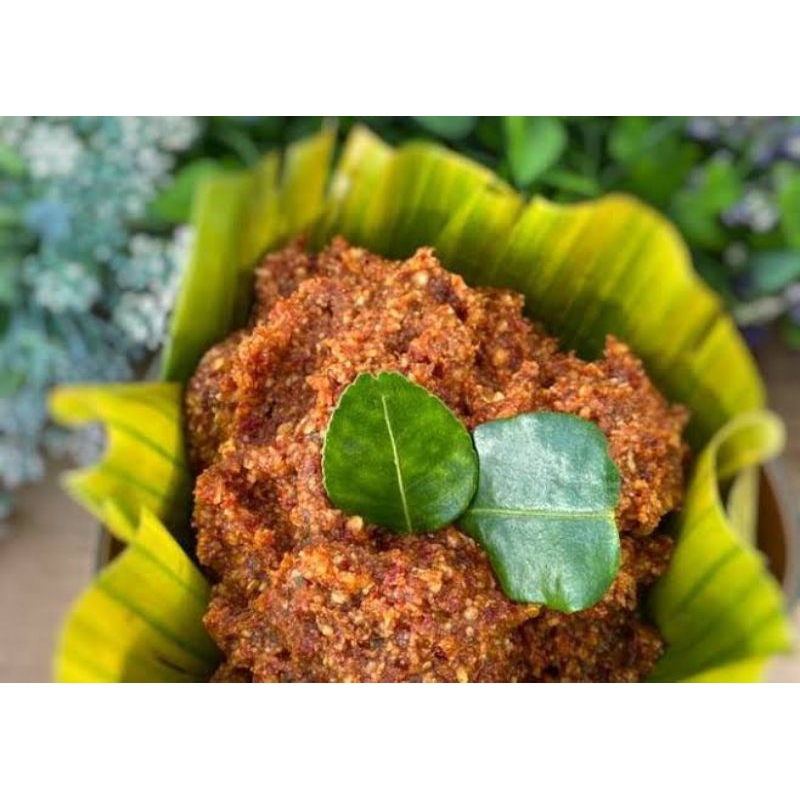 

Sambel pecel khas Madiun PEDAS Fress daun jeruk resep simbok tarmi 500gr 1kg
