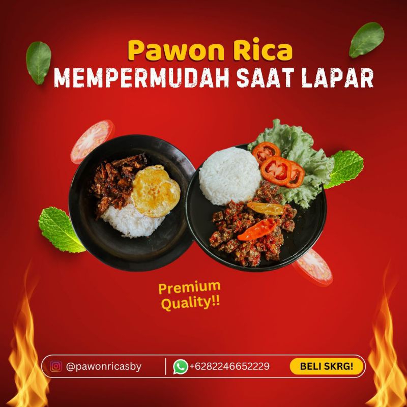 

Cahayadstore [Mega Hemat 3 Pack] Oseng Paru Rica - Lauk Siap Saji - Makanan Siap Saji Halal By