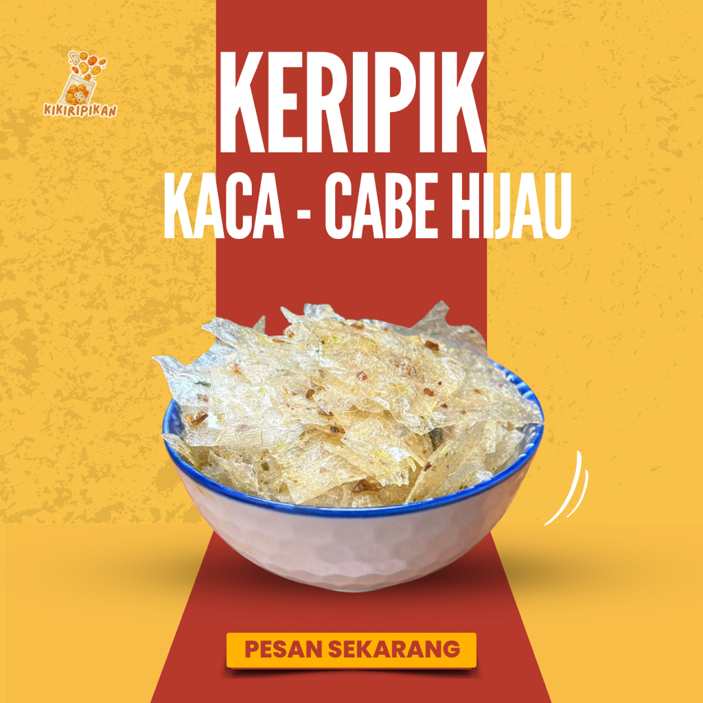 

Ygshop17 Kikiripikan - Keripik Kaca - Original, Cabe Merah, Cabe Hijau