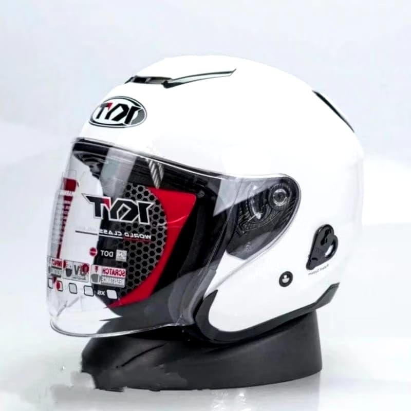 HELM KYT KYOTO PUTIH TERMURAH 100% ORI/HELM KYOTO COCOK UNTUK CW DAN COWO.PACKING AMAN.helm kyoto te