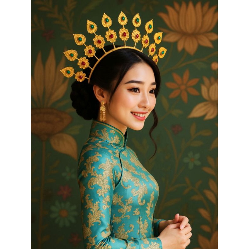 Bandana bunga #Bando Nagin Susun dua / Mahkota Tari Nagin