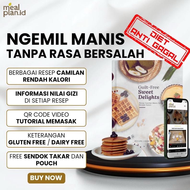 KODE E1Q BUKU RESEP CAMILAN MANIS RENDAH KALORI MEALPLANID