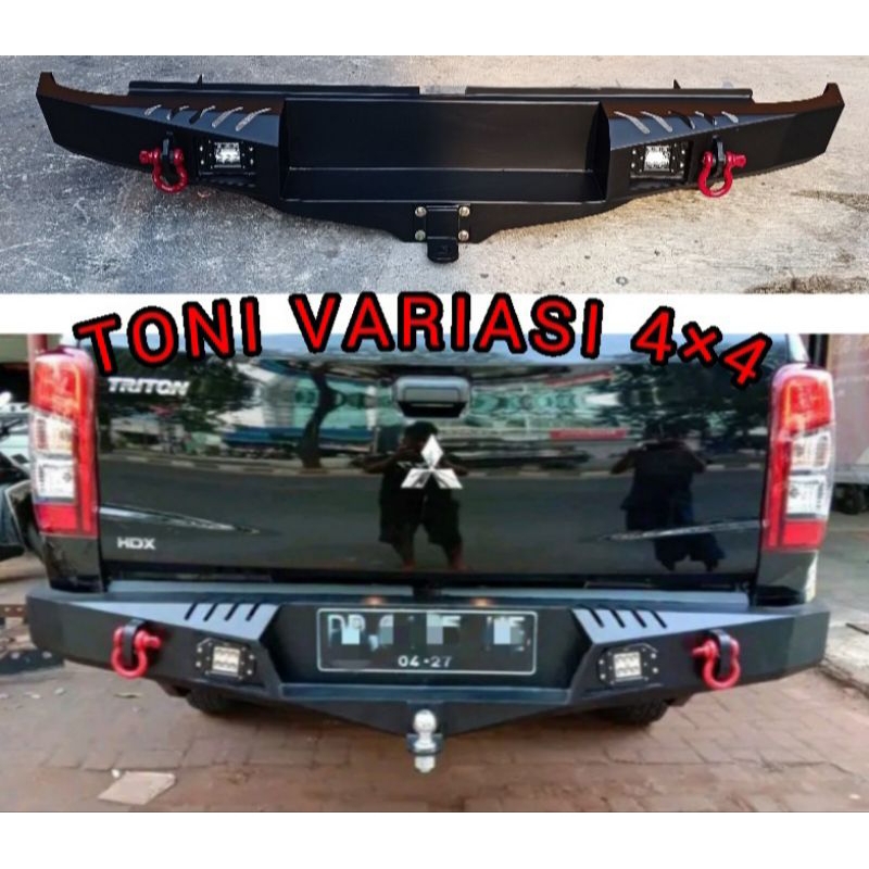 Bemper Bumper Belakang Triton 2020-2023 Model Option