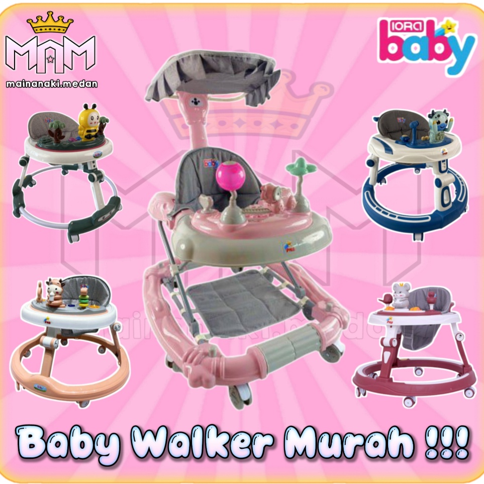 KODE H37A Baby Walker Apolo Bayi Murah Dengan Musik Dan Roda Halus
