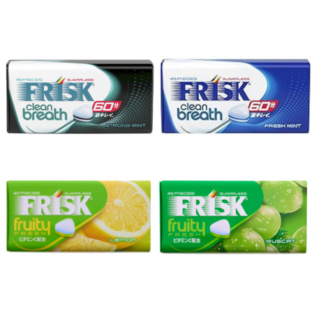 

Frisk Mint Candy Sugarless Clean Breath 60/ Fruity Fresh Sugarless Japan Candy 31.5 g