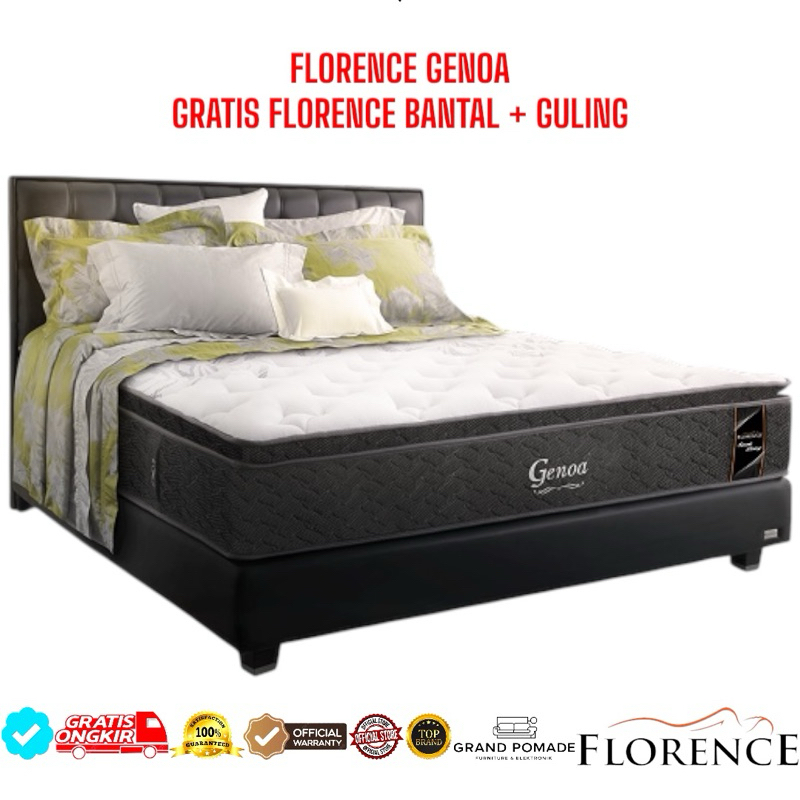 FLORENCE GENOA / SPRINGBED FLORENCE GENOA / FLORENCE SPRINGBED GENOA + BONUS BANTAL FLORENCE & GULIN