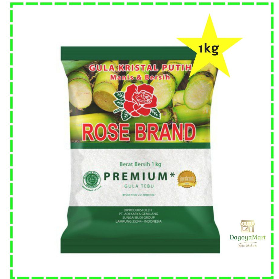 

Gula Pasir Rose Brand Hijau 1kg Premium