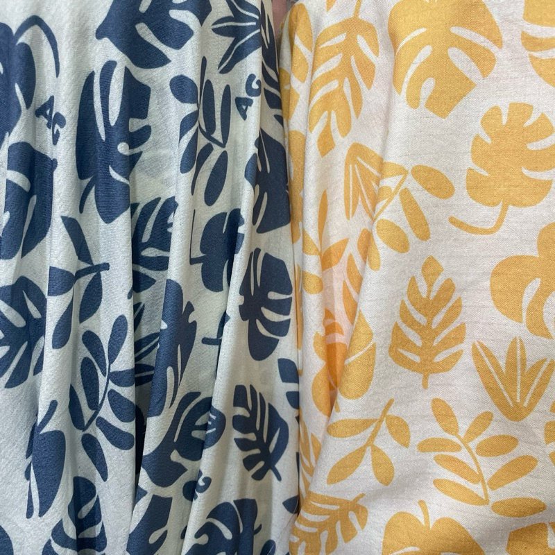 kain poly cotton crinkle premium - kain poli katun crinkle motif bunga premium sqa