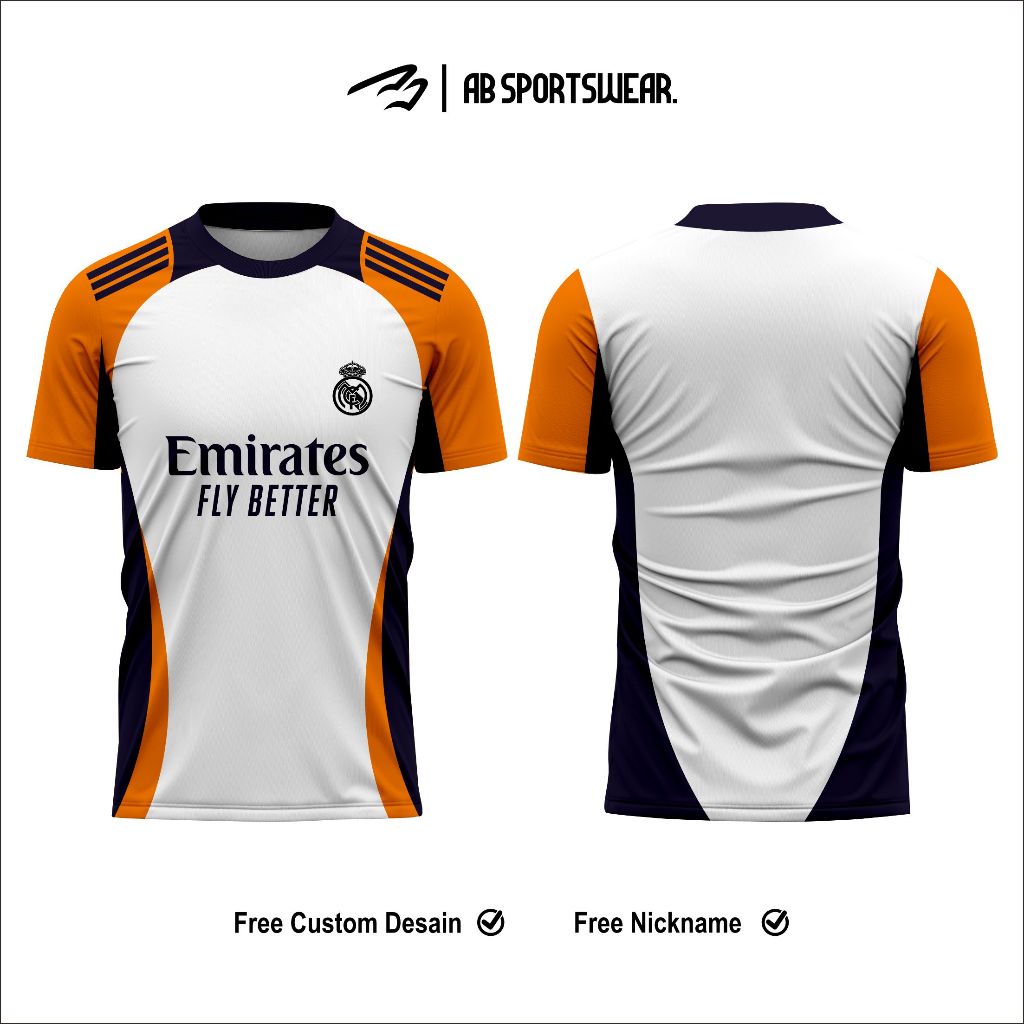 JERSEY TRAINING MADRID TERBARU FULLPRINT