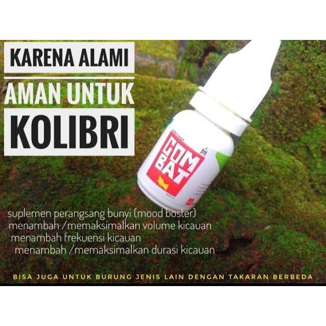 COMBAT COM BAT VITAMIN UNTUK SEMUA BURUNG PLECI PRENJAK SOGON KOLIBRI KONIN KACER DAN BURUNG LAINNYA